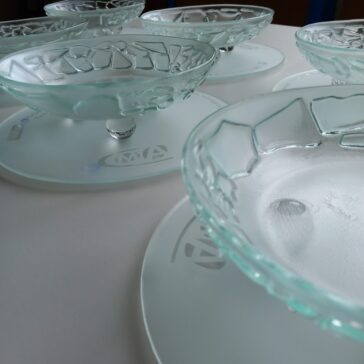 Trophées en verre de l'atelier Flora Verre et Verre à Lier